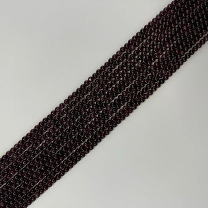 Rhodolite Grape Garnet Polished Round Beads image 7