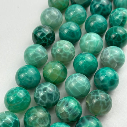 Dyed Green Agate Polished Round Beads  (20mm) image 7