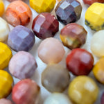 Mookaite Faceted Round Beads image 5
