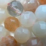 Sunstone Moonstone Faceted Round Beads image 3