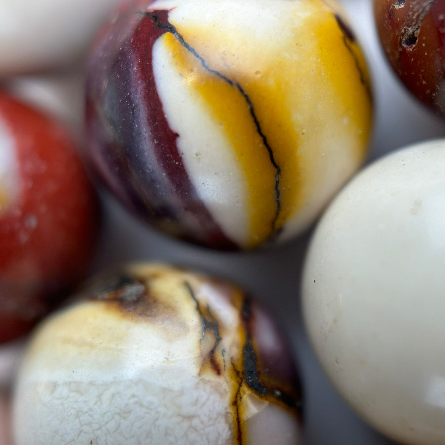 Mookaite Round Polished Beads image 4