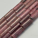 Rhodonite Cylinder Beads image 2