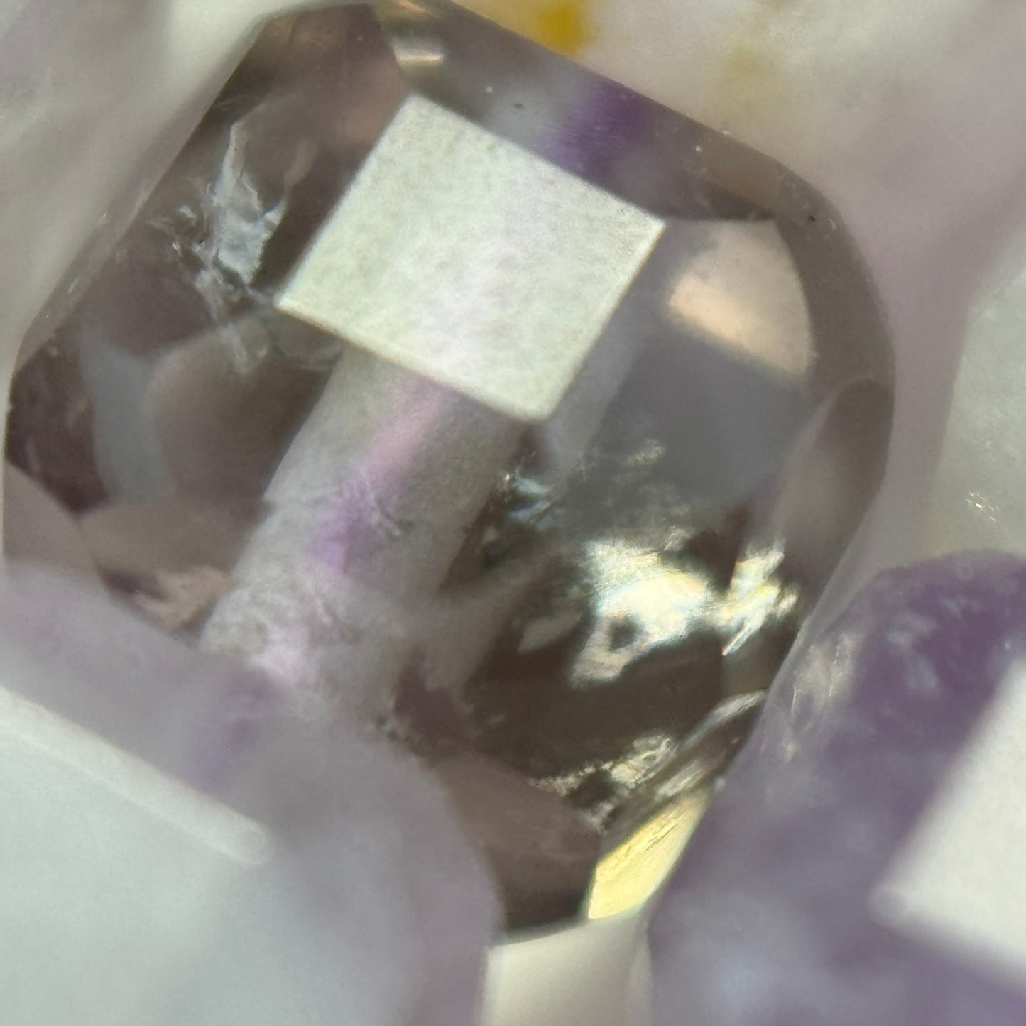 Lavender Amethyst Faceted Square Beads image 6