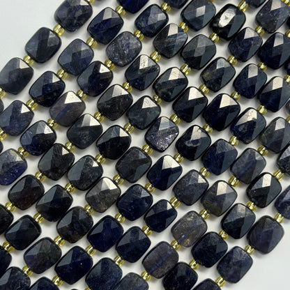 Iolite Rectangular Faceted Cushion Cut 10xÂ8 mm Beads image 2