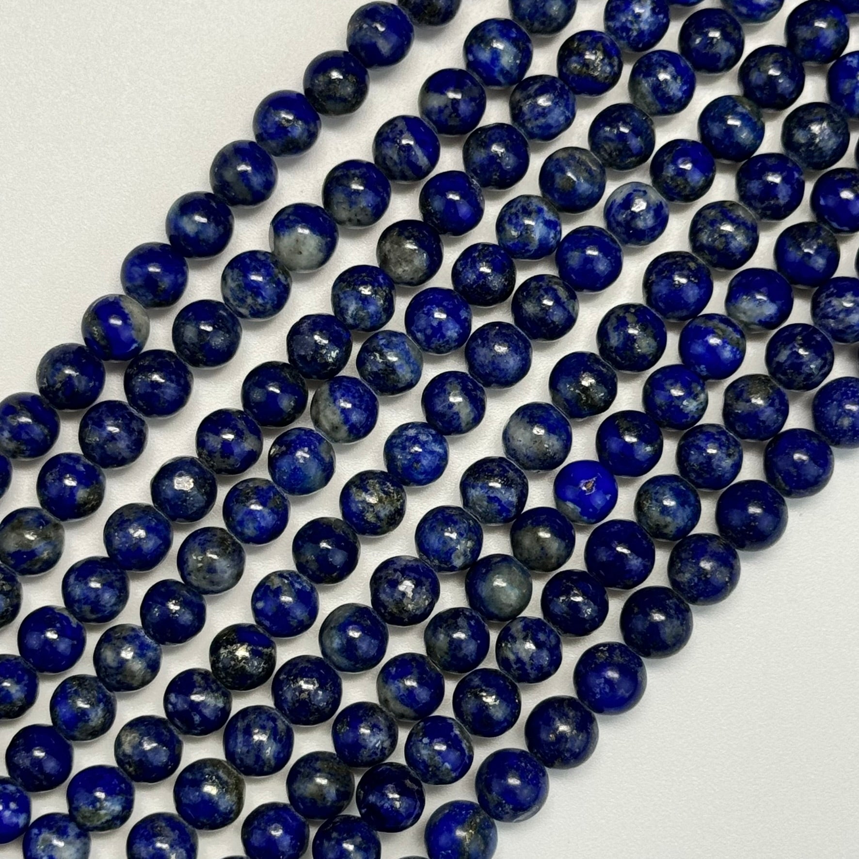 Lapis Lazuli Polished Round Beads image 1