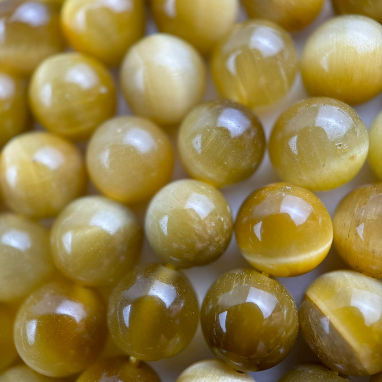 Golden Tiger's Eye Polished Round Beads image 6