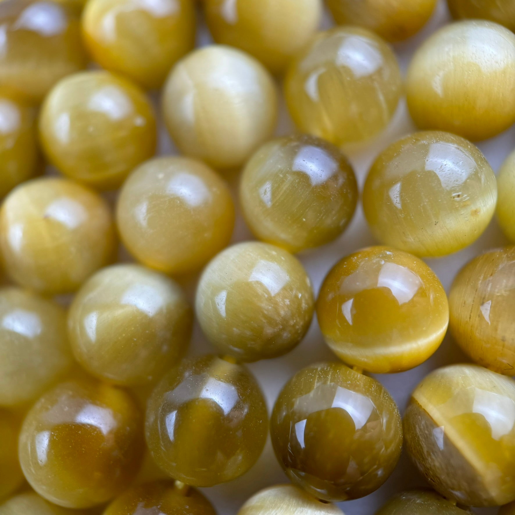 Golden Tiger's Eye Polished Round Beads image 6