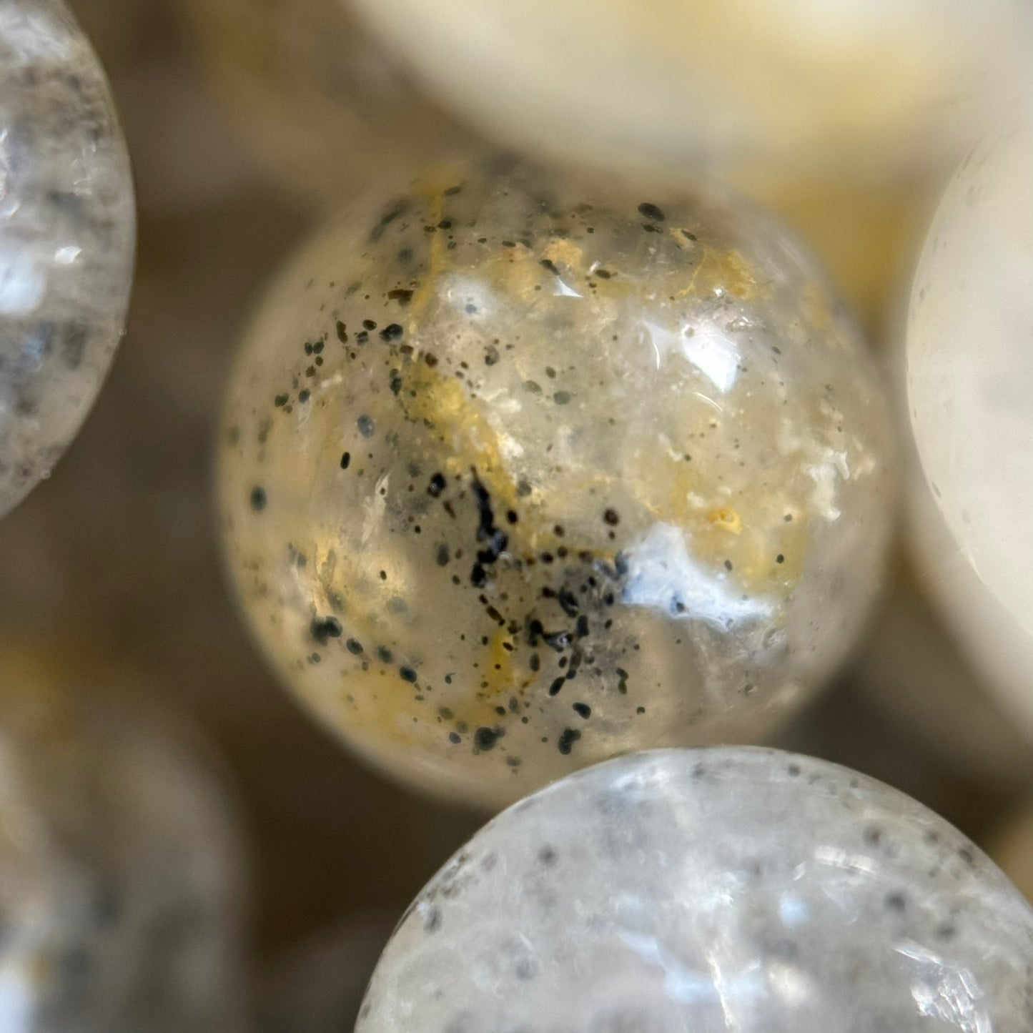 Mica Quartz Polished Round Beads image 5