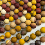 Mookaite Frosted Round Beads image 2