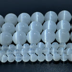 Selenite Polished Round Beads image 3