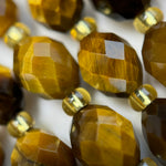 Tiger's Eye Faceted Barrel 8 Beads image 6