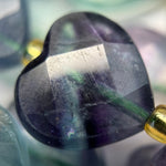 Fluorite Faceted Heart Shape Beads image 2