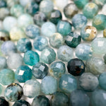 Blue Tourmaline Faceted Round Beads image 7