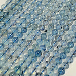 Aquamarine Polished Round Gemstone Beads (6mm) - AAA Quality image 3