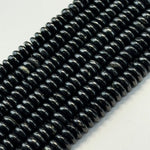 Shungite Rondelle Polished Beads image 3