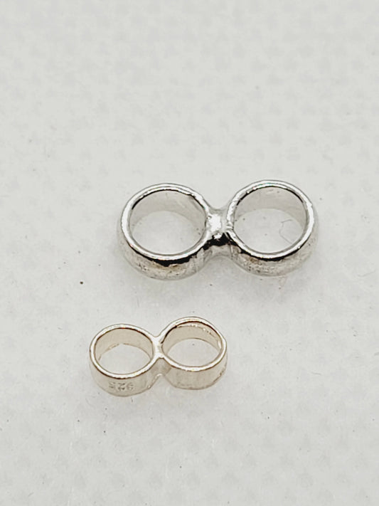 Figure 8 Jump Rings | 925 Sterling Silver (pack of 10) image 0