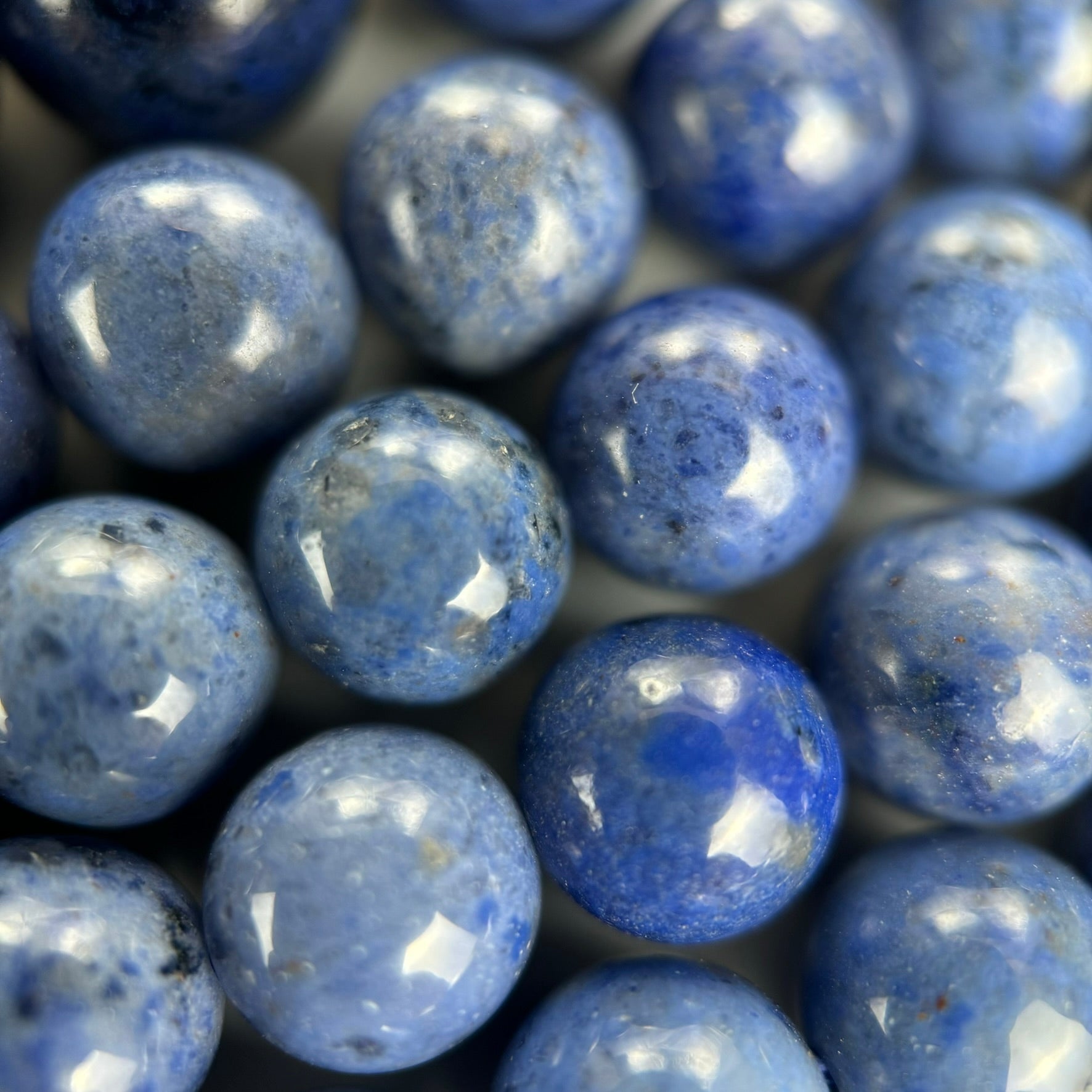 Dumortierite AA Polished Round Beads image 3
