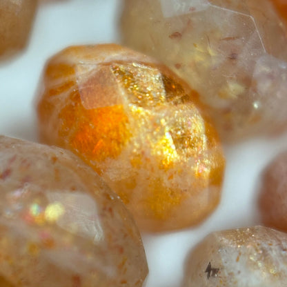 Sunstone Faceted Rondelle Beads (AA Quality) image 9