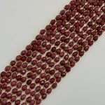 Rhodonite AA Faceted Barrel 8 Beads image 4