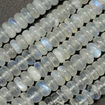 Moonstone AAA Rondelle Polished Beads image 7
