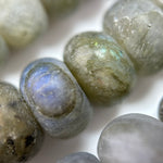 Labradorite Frosted Rondelle Beads image 3