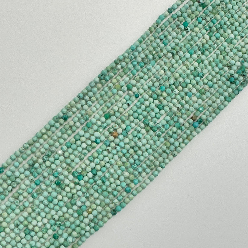 Faceted Round Stone Beads
