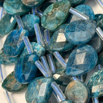 Apatite Faceted Pear Shape Beads image 2