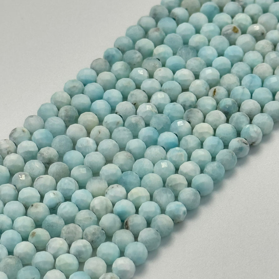 Hemimorphite Faceted Round Beads image 0