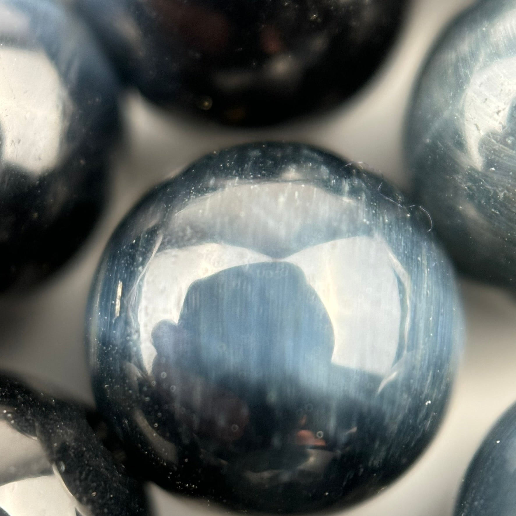 Natural Blue Tiger's Eye AA Polished Round Beads image 5