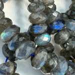 Faceted Labradorite Rondelle Beads - AAA Quality image 4