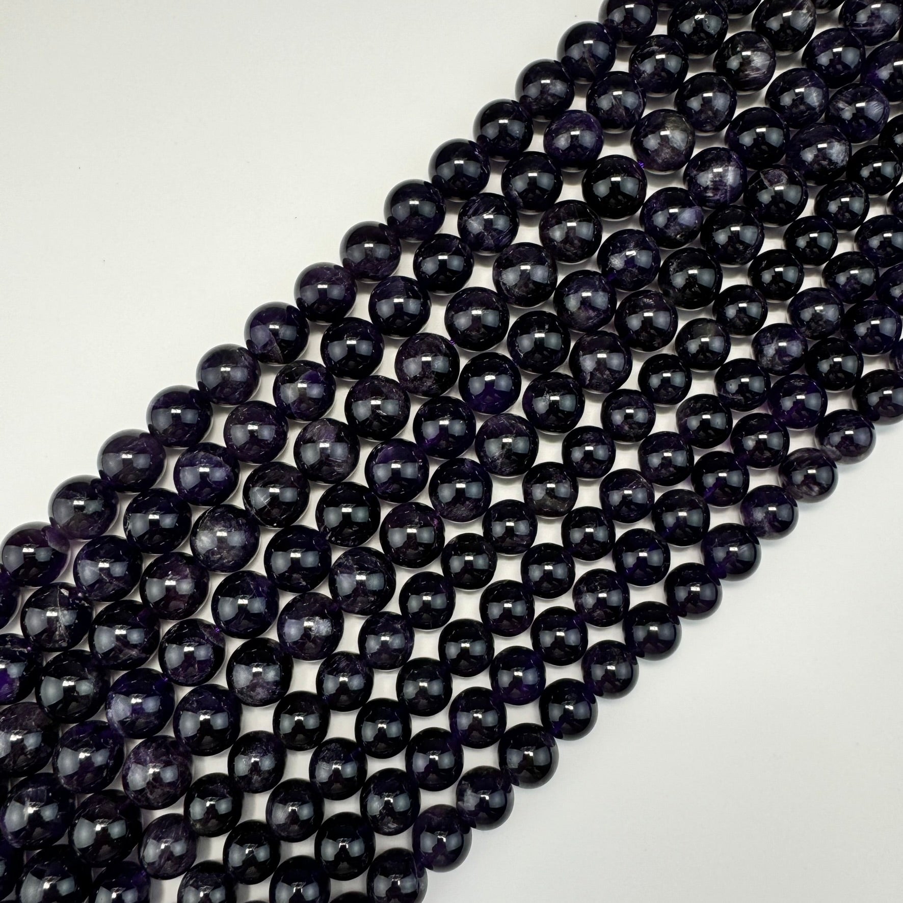 Natural African Amethyst Polished Round Beads image 10