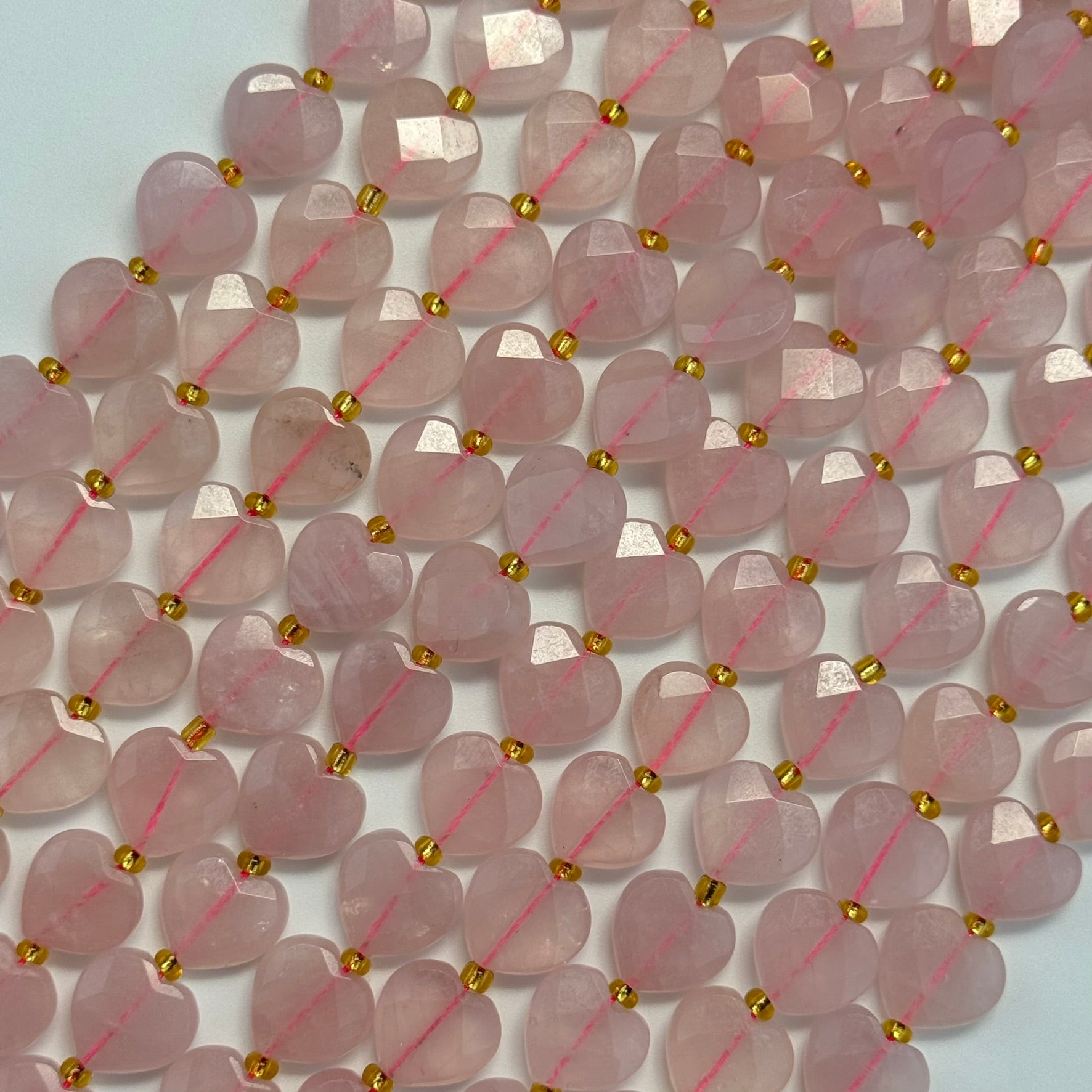 Rose Quartz Faceted Heart 12ÃƒÆ’Ã†â€™Ãƒâ€ Ã¢â‚¬â„¢ÃƒÆ’Ã‚Â¢ÃƒÂ¢Ã¢â‚¬Å¡Ã‚Â¬ÃƒÂ¢Ã¢â€šÂ¬Ã‚Â12 mm Beads image 5