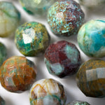 Chrysocolla Faceted Round Beads image 5