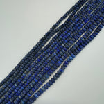 Lapis Lazuli Frosted Rondelle Beads image 2