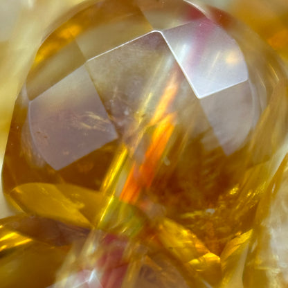 Citrine Square Heated Beads image 5