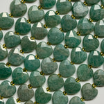 Brazilian Amazonite AAAA Faceted Heart Shape Gemstone Beads image 1