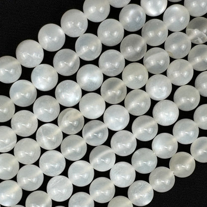 White Moonstone Polished Round Beads image 2