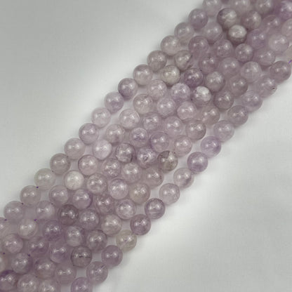 Lavendar Amethyst Polished Round Beads image 2