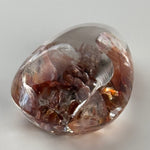 Quartz Cabochon with Amazing Lepidocrocite Inclusion Mirror-Like Inclusion image 6