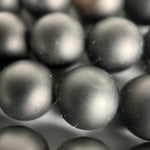 Black Onyx Matte Round Beads image 6