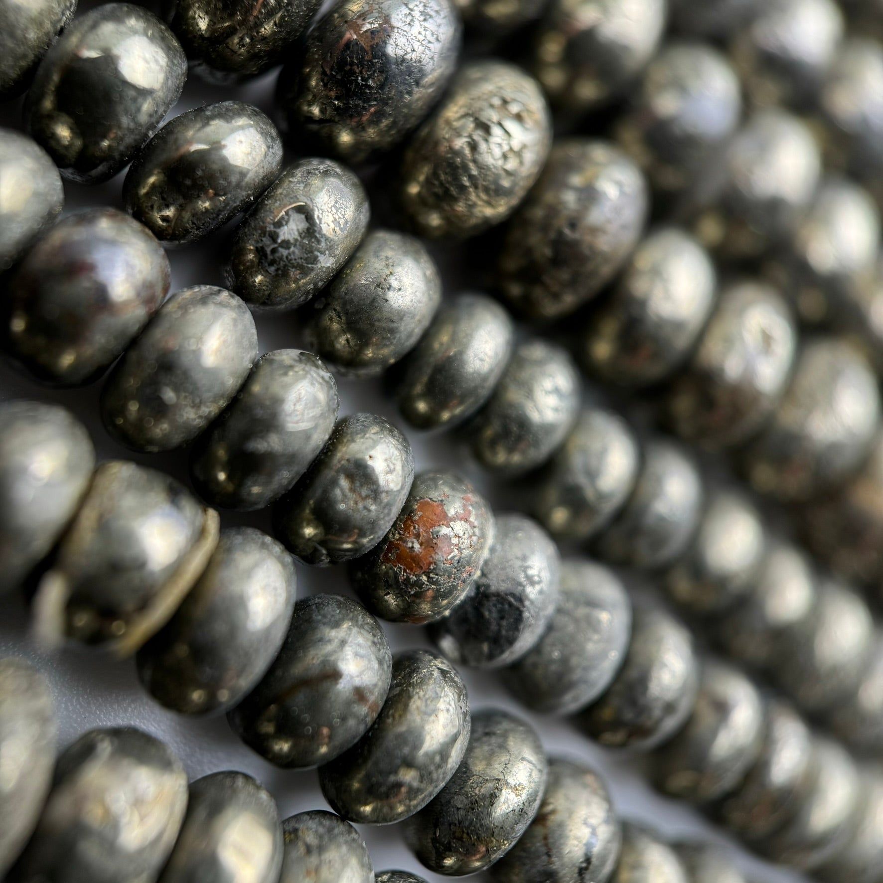 Pyrite Polished Rondelle Beads image 2