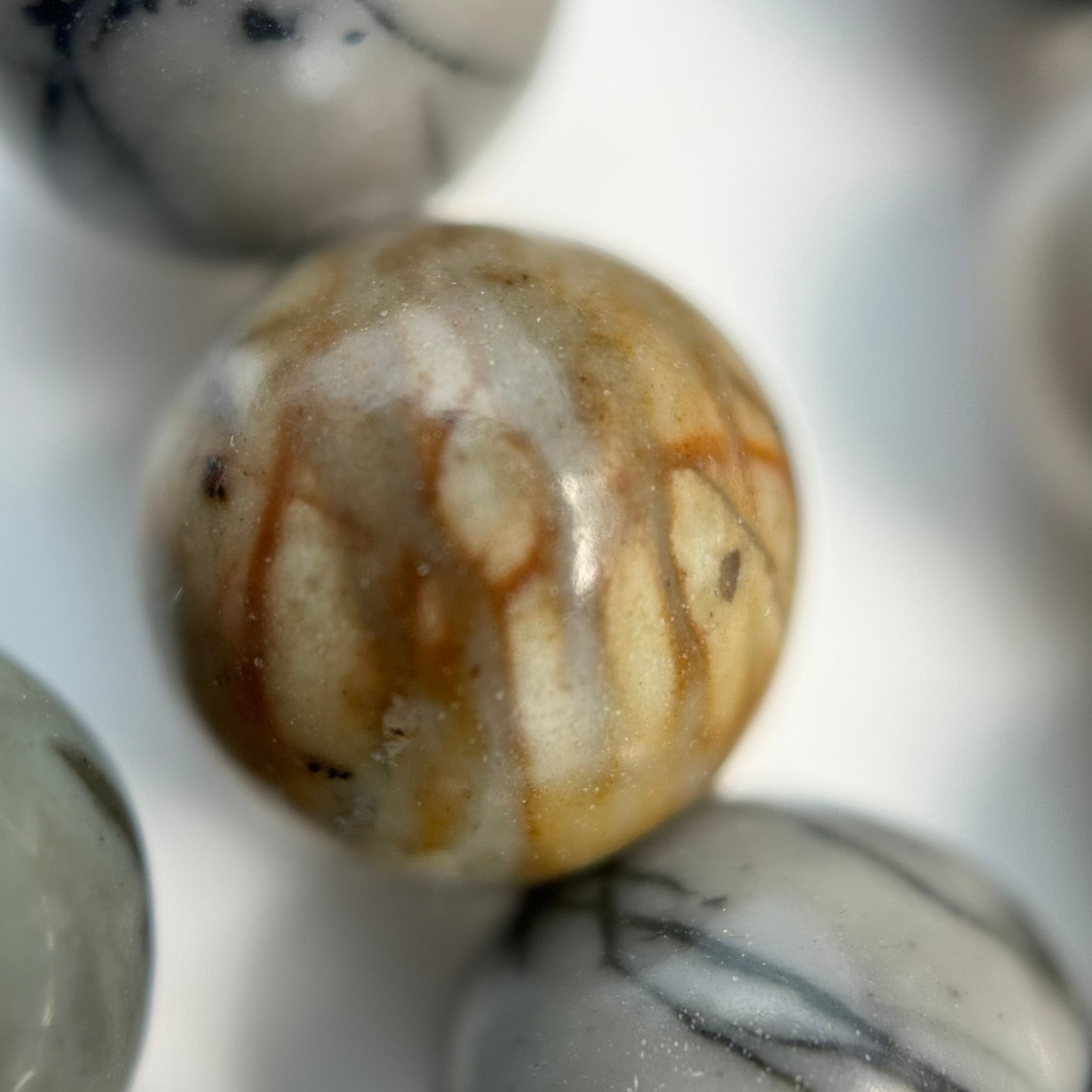 Picasso Jasper Polished Round Beads image 1