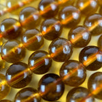 Amber Calcite Polished Round Beads image 5