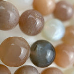 Mix-Pink Moonstone & Sunstone AA Polished Round Beads image 1