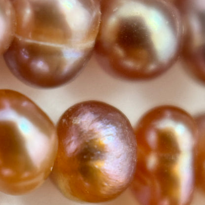 Pink, White and Peach Pearl  3.5x3mm - Jewellery Making image 3