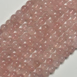 Rose Quartz Polished  Round Beads image 3