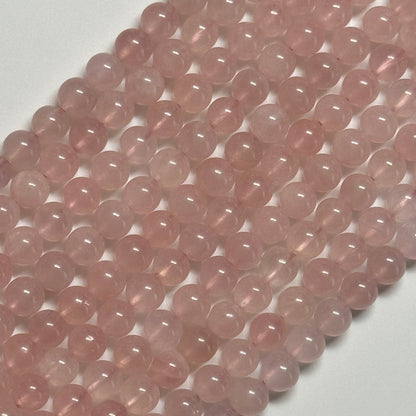 Rose Quartz Polished  Round Beads image 3