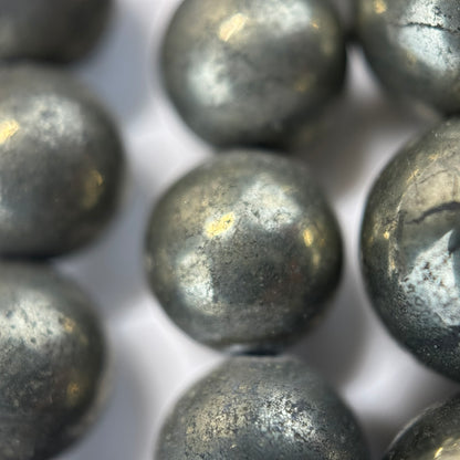 Pyrite | Polished 4-20mm Round Beads image 4