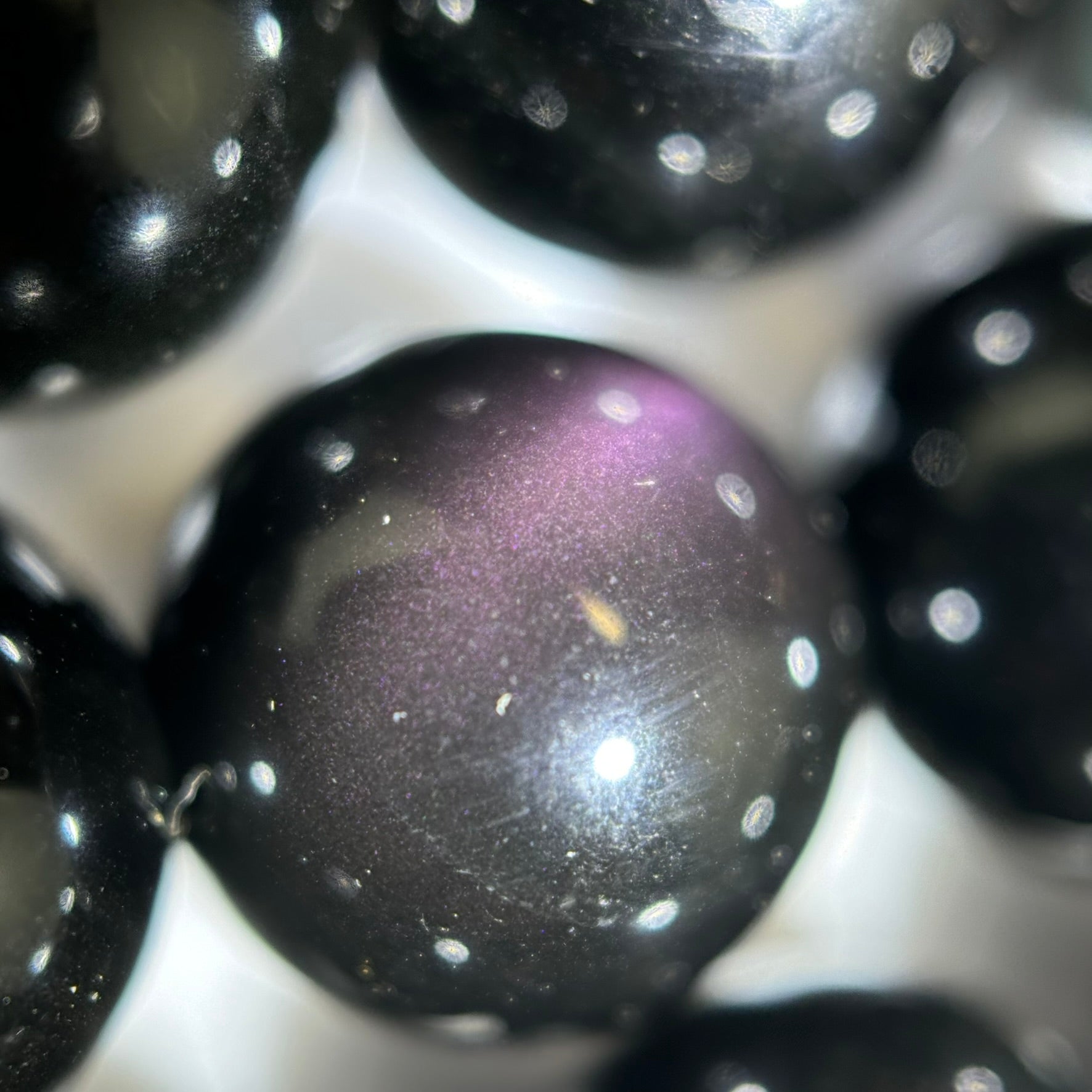 Rainbow Obsidian AAA Polished  Round Beads image 1