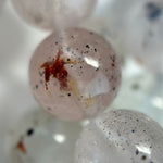 Rose Quartz Lepidocrocite Polished Round Beads image 2